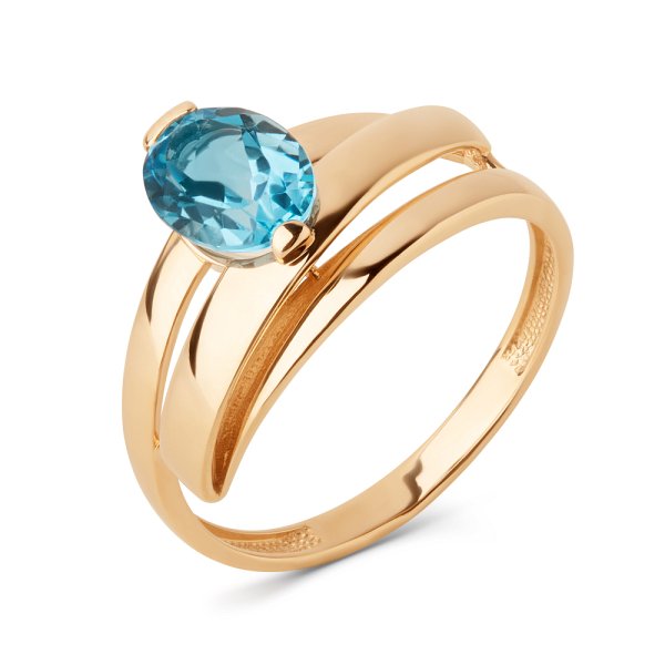 Кольцо ЮФ Династия - Золото 375, Топаз (арт. 023511-5310)