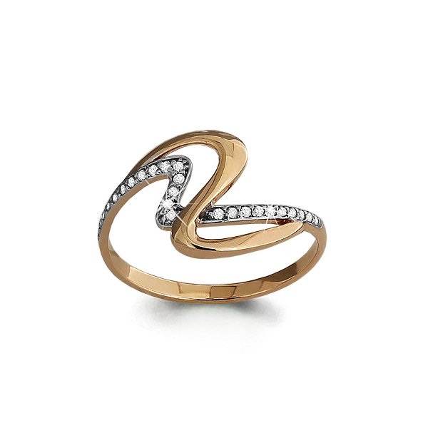 Кольцо Аквамарин - Золото 375, Фианит (арт. 63446А.8)