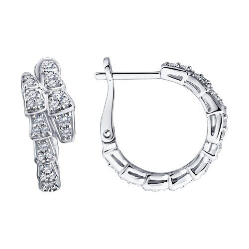 Серьги SOKOLOV - Серебро 925, Фианит (арт. 94027648-91)