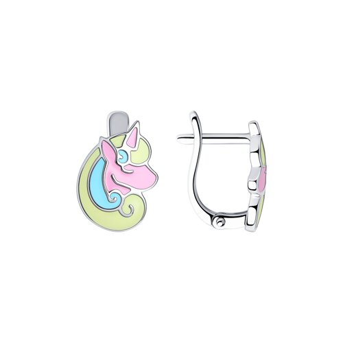 Серьги SOKOLOV - Серебро 925, Эмаль (арт. 94024188)