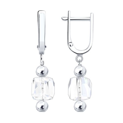 Серьги Diamant - Серебро 925, Стекло (арт. 94-121-00307-1)