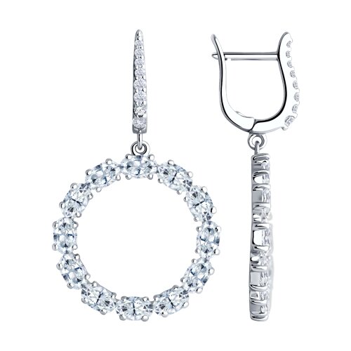 Серьги SOKOLOV - Серебро 925, Фианит (арт. 94026698)