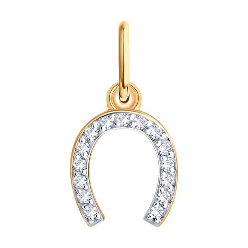 Подвеска SOKOLOV - Золото 585, Фианит (арт. 036858)