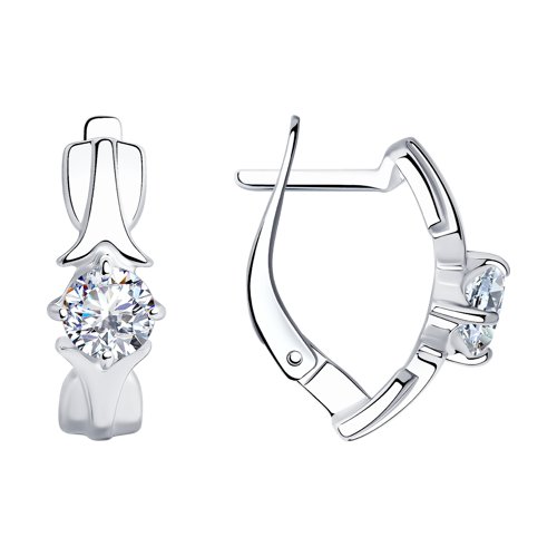 Серьги SOKOLOV - Серебро 925, Фианит (арт. 94022900)