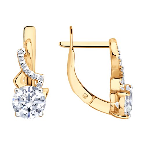 Серьги SOKOLOV - Серебро 925, Фианит (арт. 93022540)