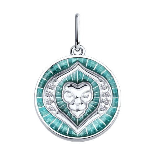 Подвеска Diamant - Серебро 925, Фианит, Эмаль (арт. 94-130-02355-1)