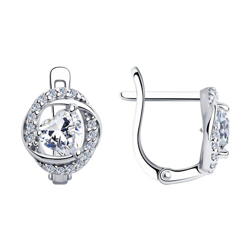Серьги SOKOLOV - Серебро 925, Фианит (арт. 94025774)
