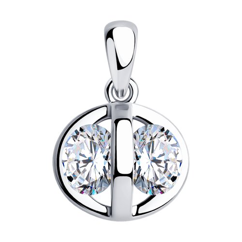 Подвеска SOKOLOV - Серебро 925, Фианит (арт. 94032418)