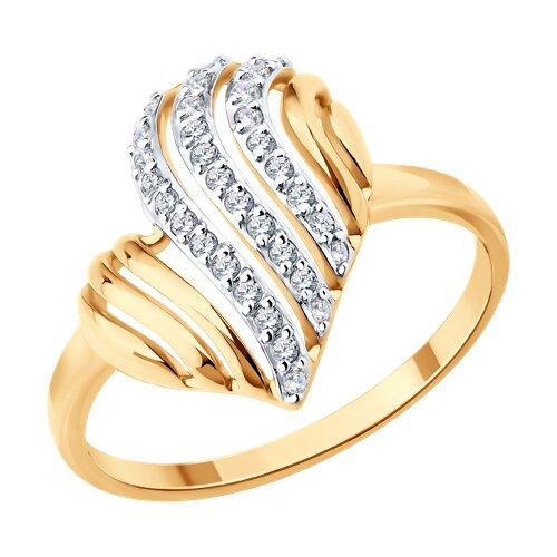 Кольцо SOKOLOV - Золото 585, Фианит (арт. 019821)