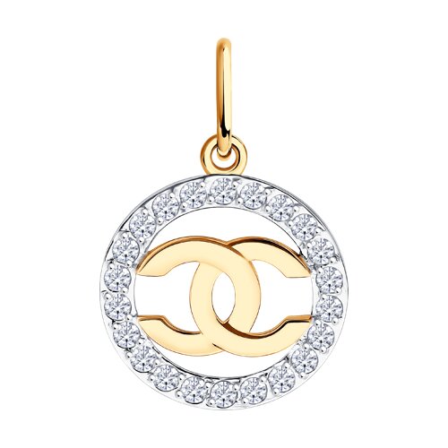 Подвеска Diamant - Золото 585, Фианит (арт. 51-130-02979-1)