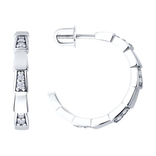 Серьги Diamant - Серебро 925, Фианит (арт. 94-122-02267-1)