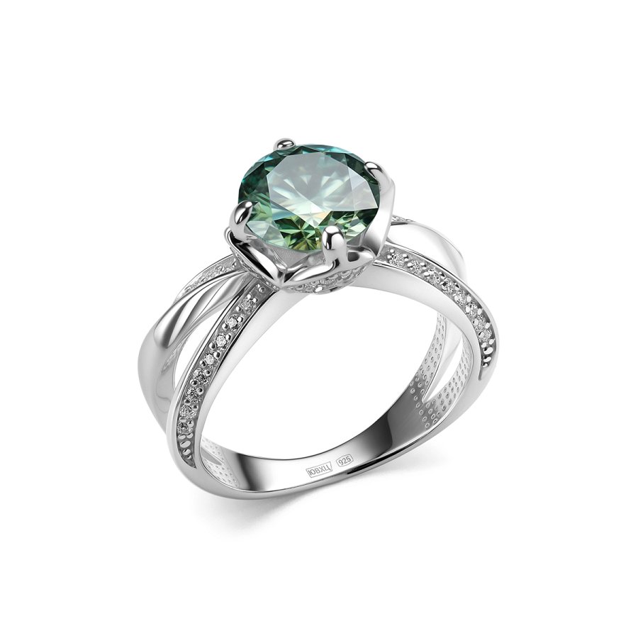 Кольцо Дар - Серебро 925, Синтетический муассанит, Фианит (арт. К-5161рс1613900)