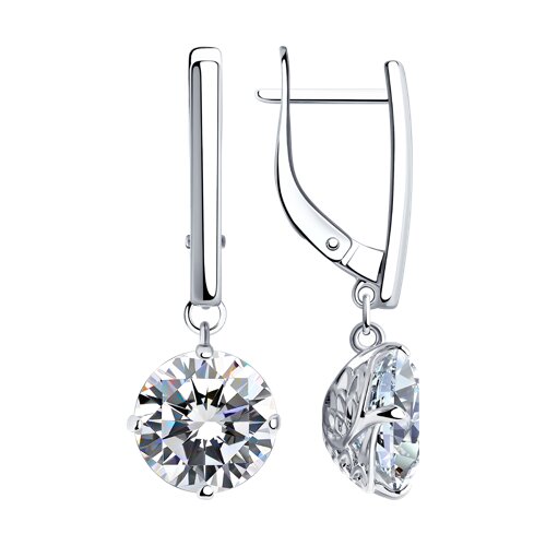 Серьги SOKOLOV - Серебро 925, Фианит (арт. 94024420)
