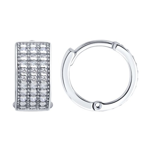 Серьги SOKOLOV - Серебро 925, Фианит (арт. 94027070)