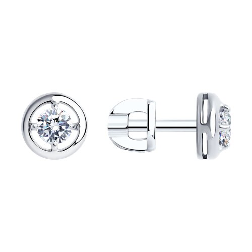 Серьги SOKOLOV - Серебро 925, Фианит (арт. 94021823)