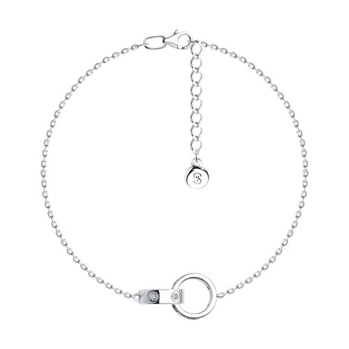 Браслет SOKOLOV - Серебро 925, Фианит (арт. 94051008)