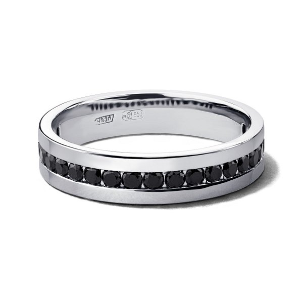 Кольцо Platinum Lab. - Платина 950 (арт. ПК-021Ч-03)