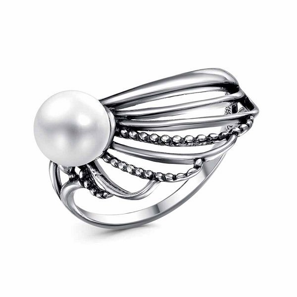 Кольцо Красная пресня - Серебро 925, Жемчуг культивированный (арт. 23316162)