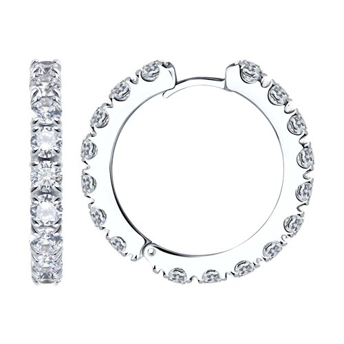 Серьги SOKOLOV - Серебро 925, Фианит (арт. 94025654)