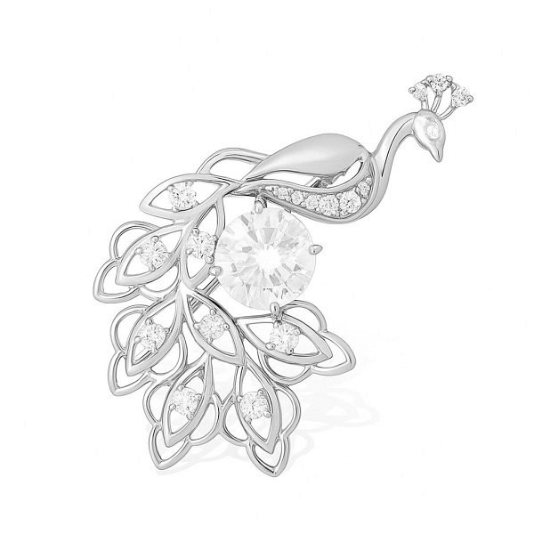 Брошь EFREMOV - Серебро 925, Фианит (арт. 1510015780-501)
