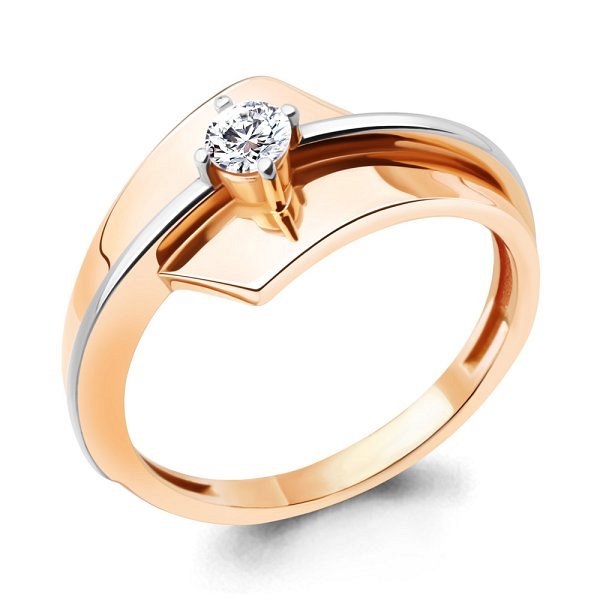 Кольцо Аквамарин - Серебро 925, Фианит (арт. 67141А.6)