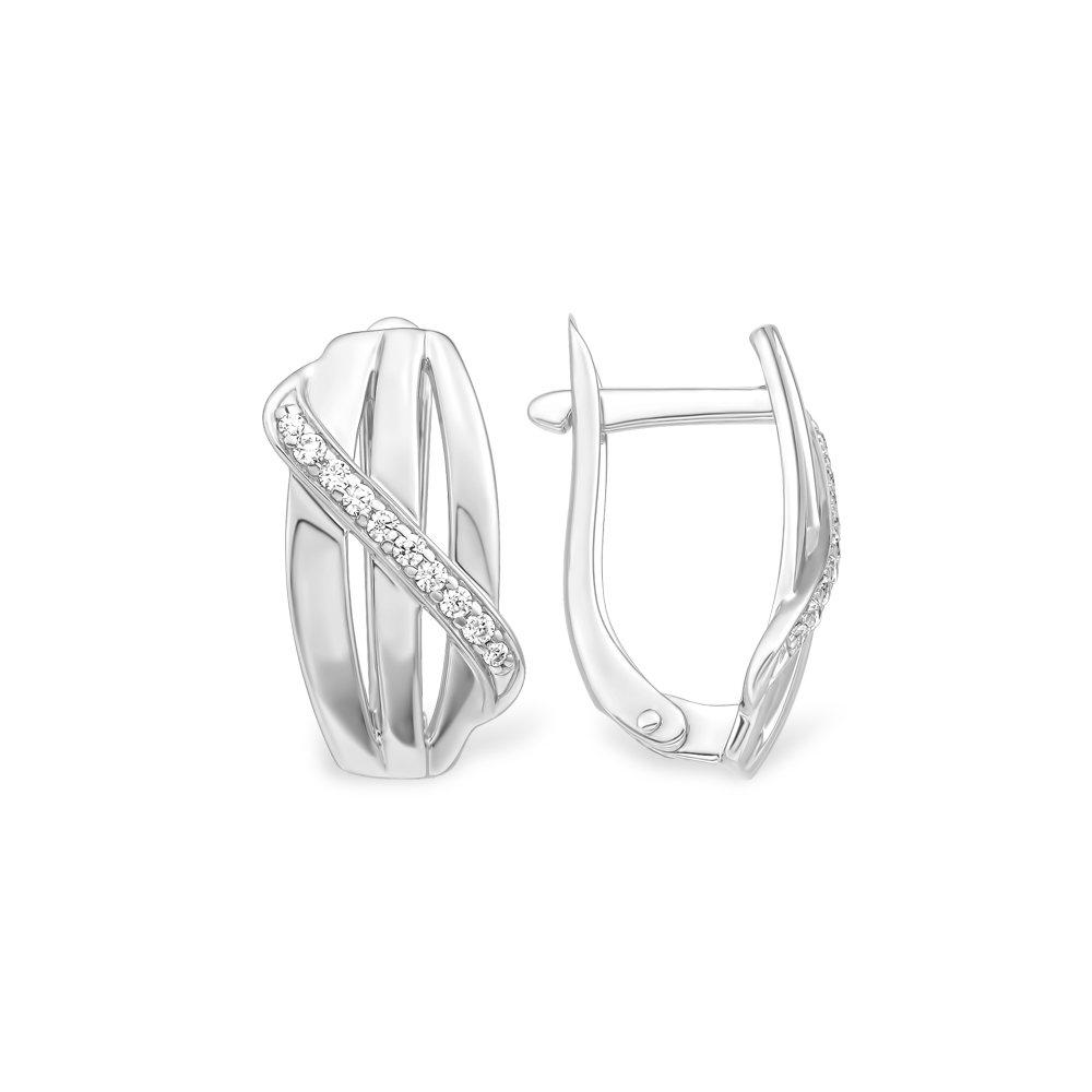 Серьги EFREMOV - Серебро 925, Фианит (арт. 12100113402-501)