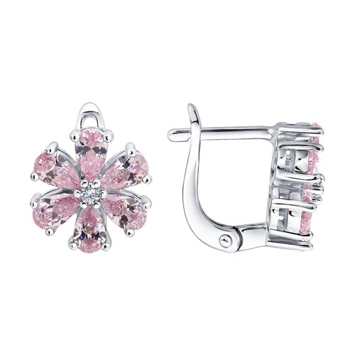 Серьги SOKOLOV - Серебро 925, Фианит (арт. 94027610-91)