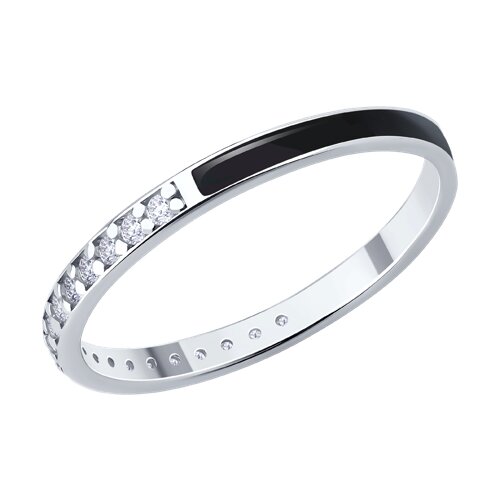 Кольцо SOKOLOV - Серебро 925, Фианит, Эмаль (арт. 94014430)