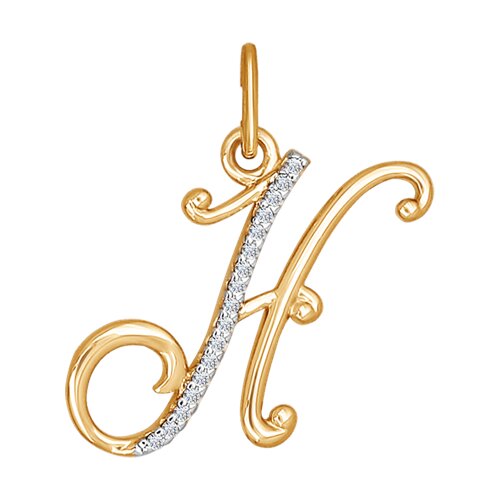 Подвеска SOKOLOV - Золото 375, Фианит (арт. 034536-4)