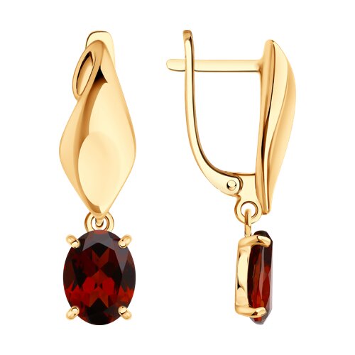 Серьги SOKOLOV - Серебро 925, Гранат (арт. 92025350)