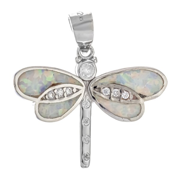 Подвеска Мастер Клио - Серебро 925, Опал, Фианит (арт. 25П149154)