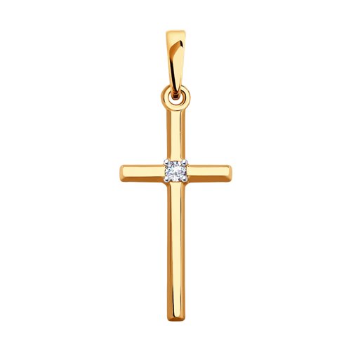 Подвеска Diamant - Золото 585, Фианит (арт. 51-130-00411-1)