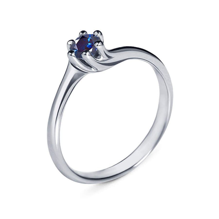 Кольцо Platinum Lab. - Платина 950, Сапфир (арт. ПК-018С-01)