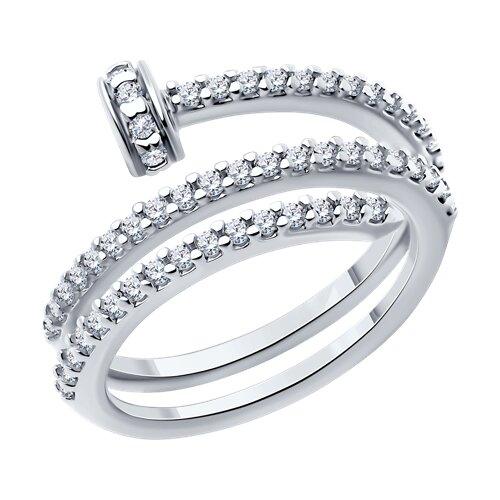 Кольцо SOKOLOV - Серебро 925, Фианит (арт. 94014036)