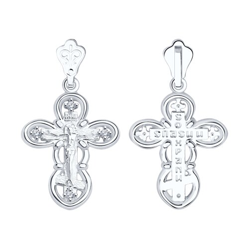 Подвеска SOKOLOV - Серебро 925, Фианит (арт. 94120123)