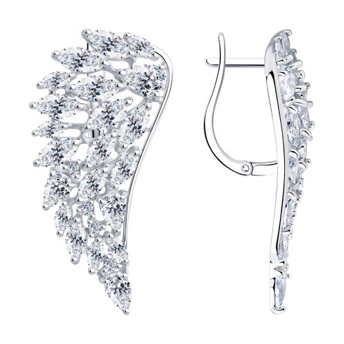 Серьги SOKOLOV - Серебро 925, Фианит (арт. 94025804)