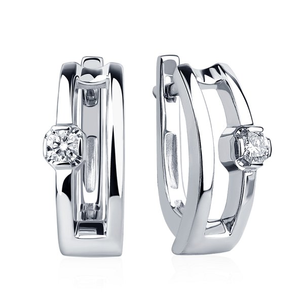 Серьги Platinum Lab. - Платина 950 (арт. ПС-233-01)