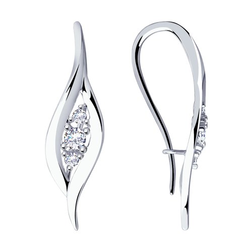 Серьги Diamant - Серебро 925, Фианит (арт. 94-120-00873-1)