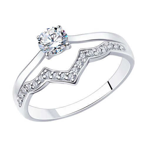 Кольцо SOKOLOV - Серебро 925, Фианит (арт. 94012010)