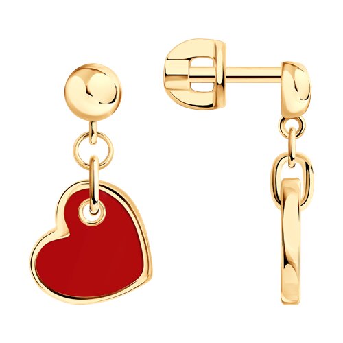 Серьги Diamant - Серебро 925, Эмаль (арт. 93-122-02233-1)