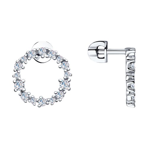 Серьги SOKOLOV - Серебро 925, Фианит (арт. 94023515)