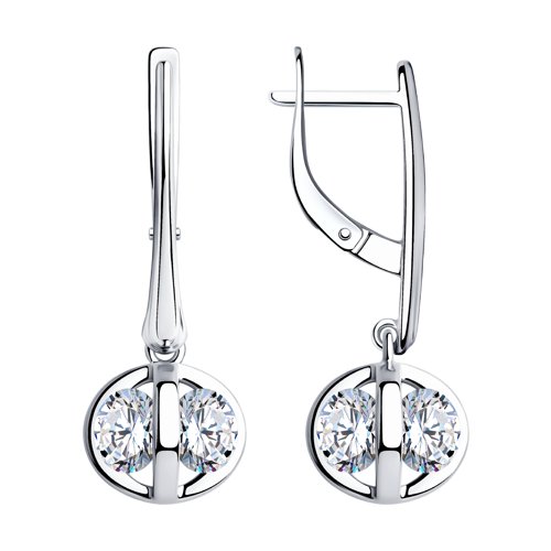 Серьги SOKOLOV - Серебро 925, Фианит (арт. 94023605)