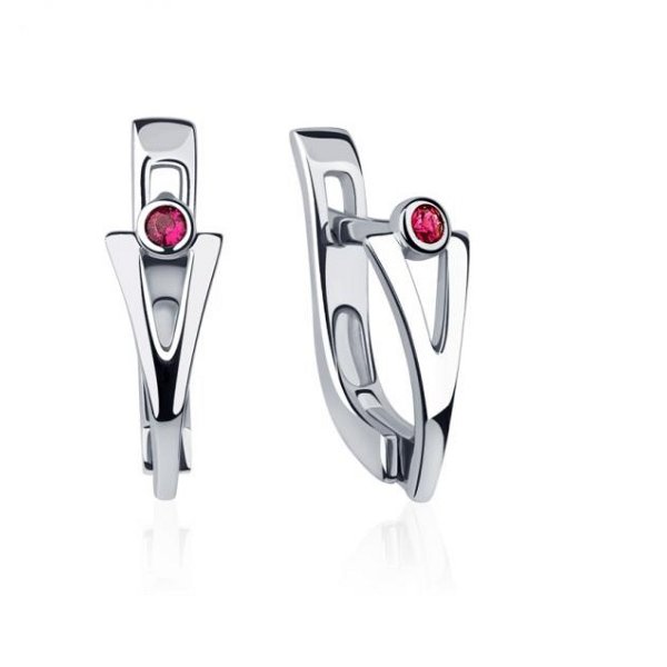 Серьги Platinum Lab. - Платина 950 (арт. ПС-232Р-01)