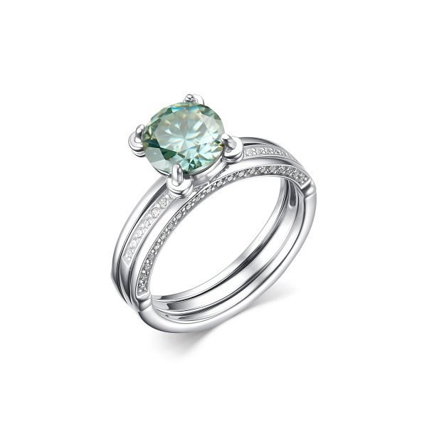 Кольцо Дар - Серебро 925, Синтетический муассанит (арт. К-3911рс1613900)