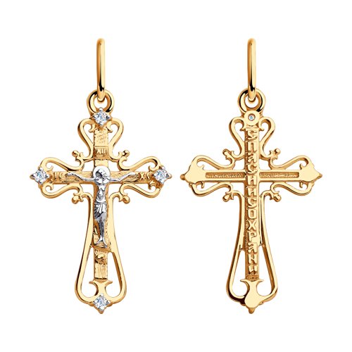 Подвеска Diamant - Золото 585, Фианит (арт. 51-131-00373-1)