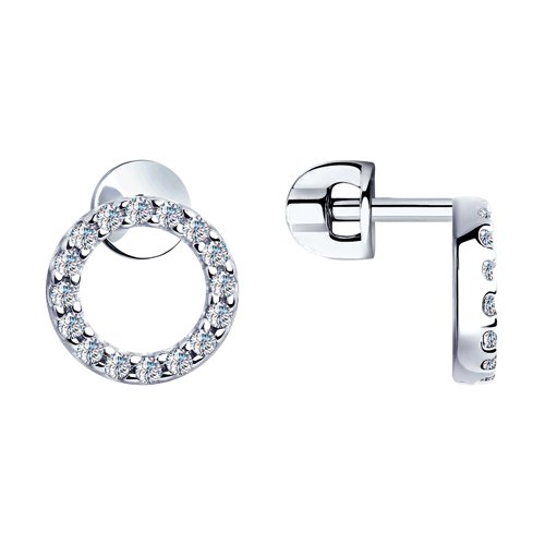 Серьги SOKOLOV - Серебро 925, Фианит (арт. 94023344)