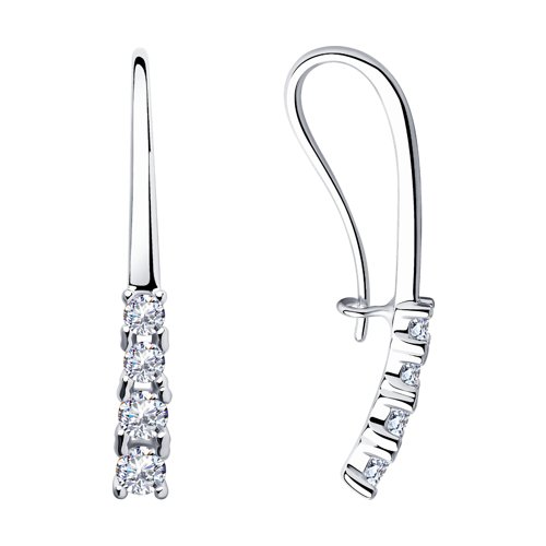 Серьги Diamant - Серебро 925, Фианит (арт. 94-120-00866-1)