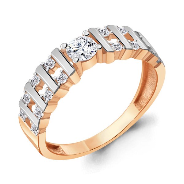 Кольцо Аквамарин - Серебро 925, Фианит (арт. 68860А.6)