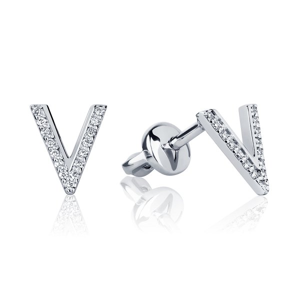 Серьги Platinum Lab. - Платина 950 (арт. ПС-252-01)