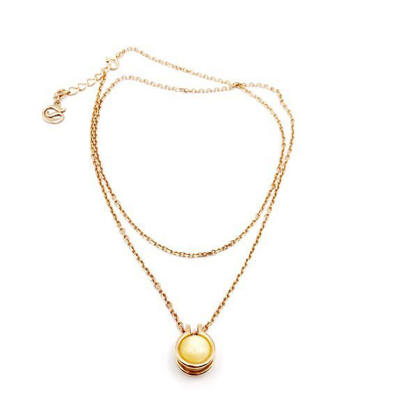 Колье Максипром - Серебро 925, Янтарь (арт. 260 0821 205)